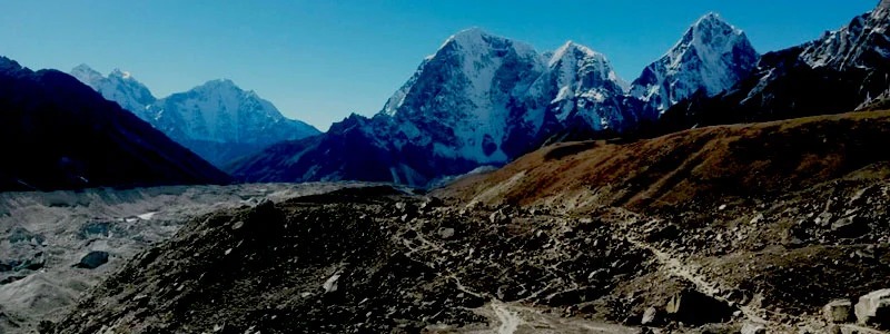 The Trekking Trail And Himalaya After Namche Bazaar