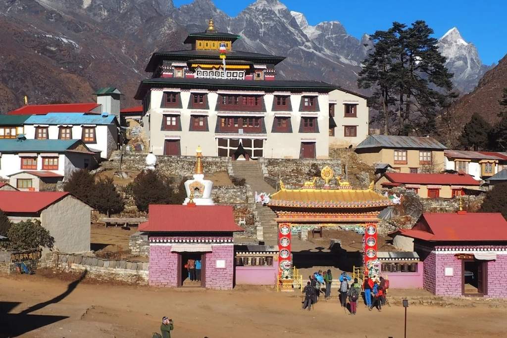 Aerial View Of Tengboche Monastery