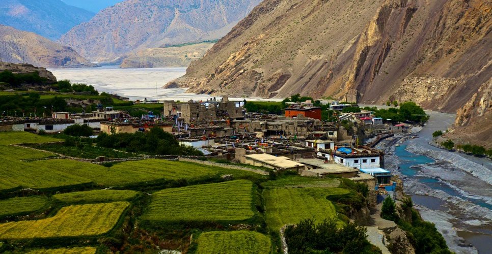 Kagbeni Village At Jomsom Muktinath Trekking