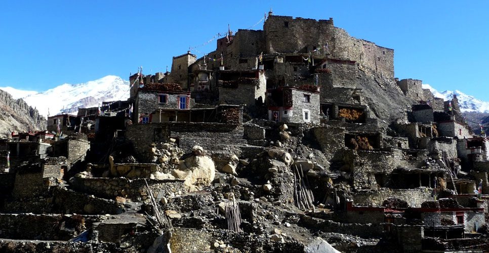 Nar Village In Nar Phu Valley Trekking
