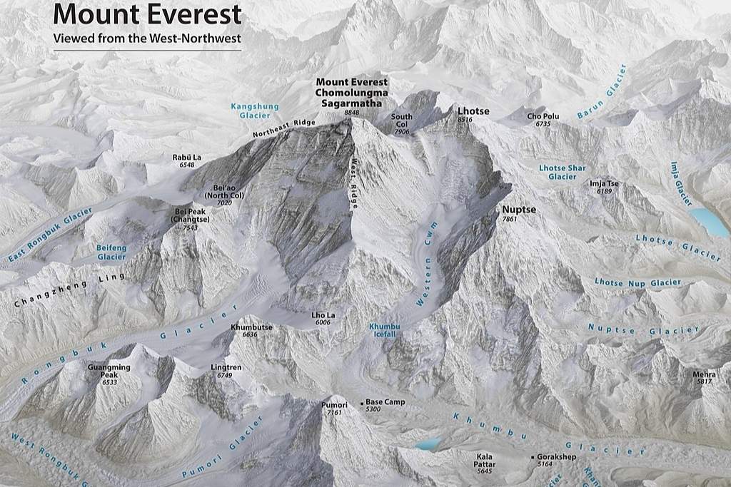 Mount Everest 3d Map